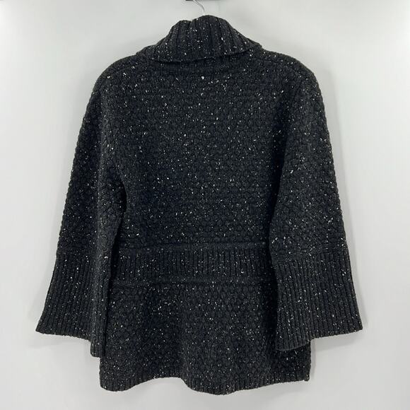 Kate Hill Women's Wool Blend Cardigan - Black/Gray - Medium - Picture 6 of 6